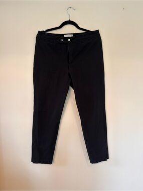 Mango Black Dress Pants with Branded Waistband